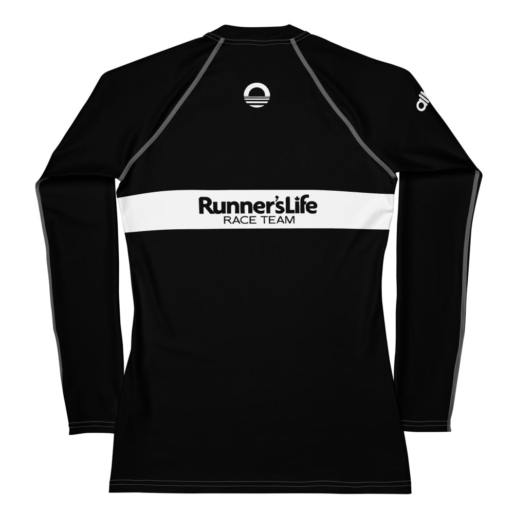 Women's Long Sleeve Shirt - Runner's Life Black