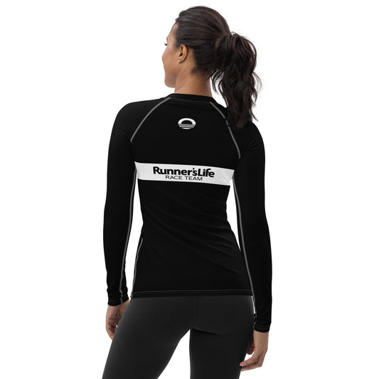 Women's Long Sleeve Shirt - Runner's Life Black