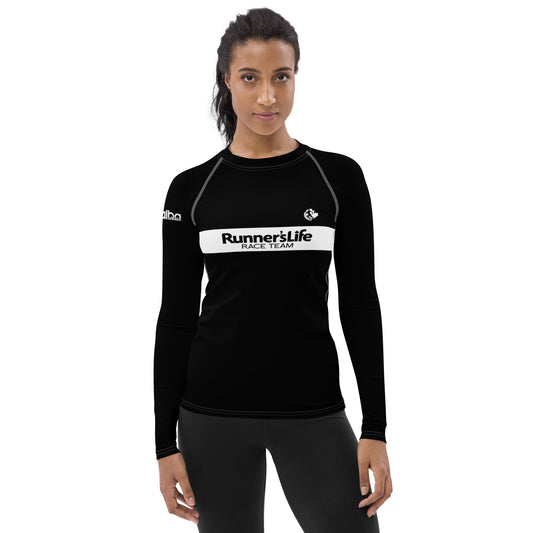 Women's Long Sleeve Shirt - Runner's Life Black