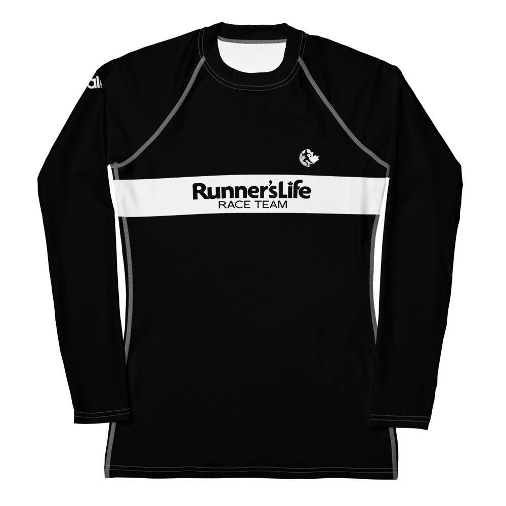 Women's Long Sleeve Shirt - Runner's Life Black