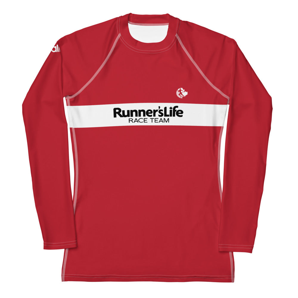 Women's Long Sleeve Shirt - Runner's Life Red