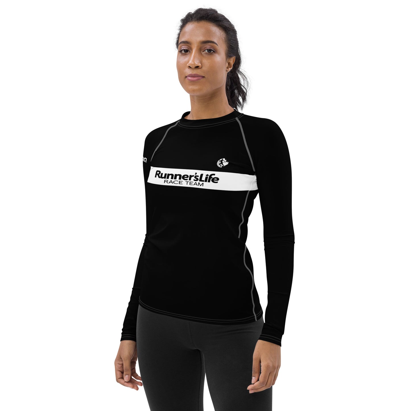 Women's Long Sleeve Shirt - Runner's Life Black