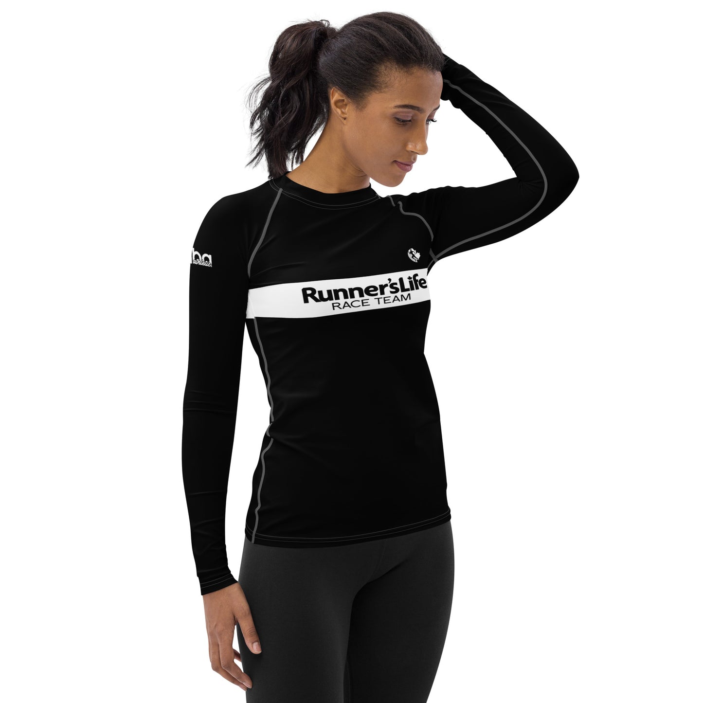 Women's Long Sleeve Shirt - Runner's Life Black