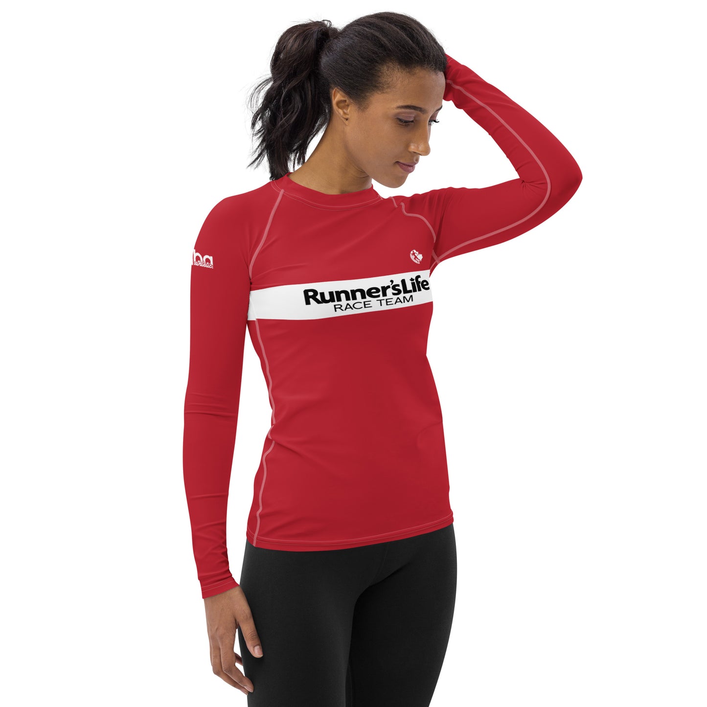 Women's Long Sleeve Shirt - Runner's Life Red