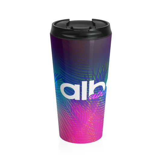 Stainless Travel Mug - Palms