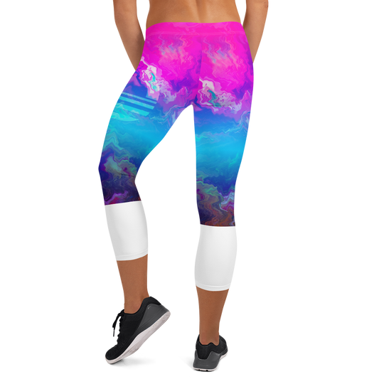 Women's Capri Tights - Mountain Dream