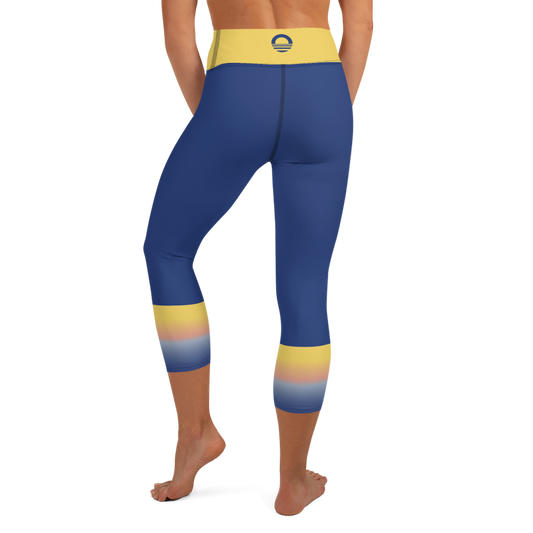 Athleta chaturanga navy blue tight leggings size medium tall - $29 - From  Michaela