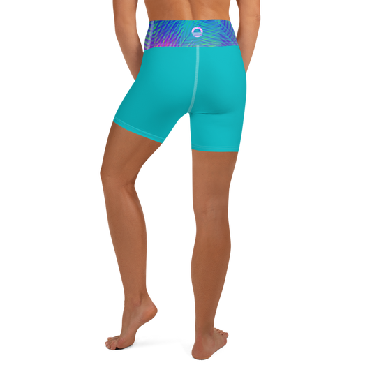 Women's Yoga Shorts - Palms