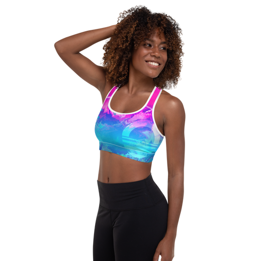 SL194- COLORED HEARTS FOR ALL OVER LEGGINGS+SPORTS BRA SET