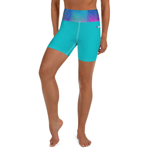 Women's Yoga Shorts - Palms