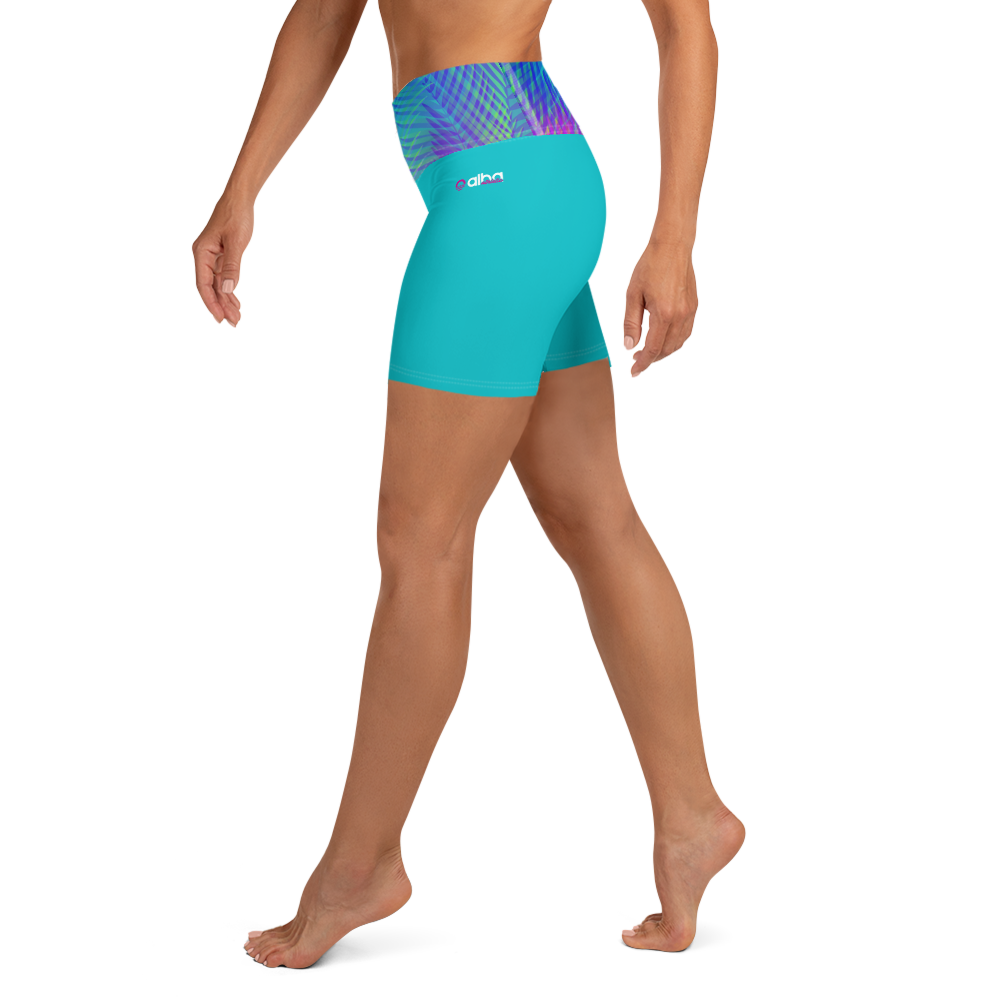Women's Yoga Shorts - Palms