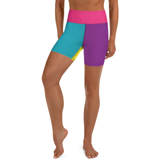 Women's Yoga Shorts - Neon
