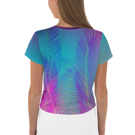 Women's Crop Tee - Palms
