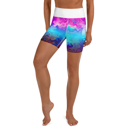 Women's Yoga Shorts - Mountain Dream