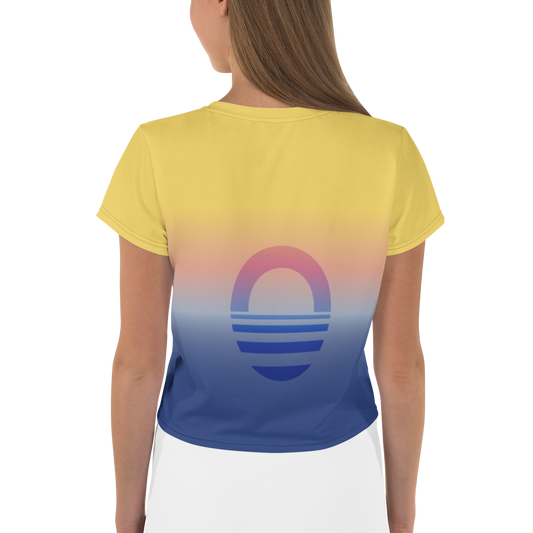 Women's Crop Tee - Evening Sun