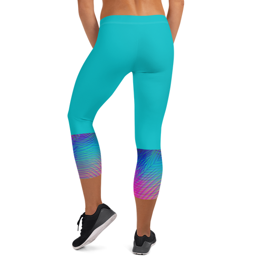 Women's Capri Tights - Palms
