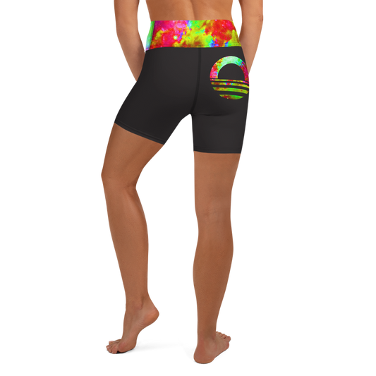 THE BLAZZE Women Sports Shorts Gym Workout Yoga Short (XL, Marron